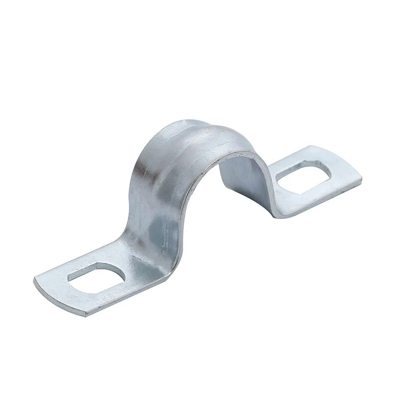 Customized Various Size High Quality PVC Pipe Saddle Clamps Galvanized U Type Pipe C Electrical Wire Clamp