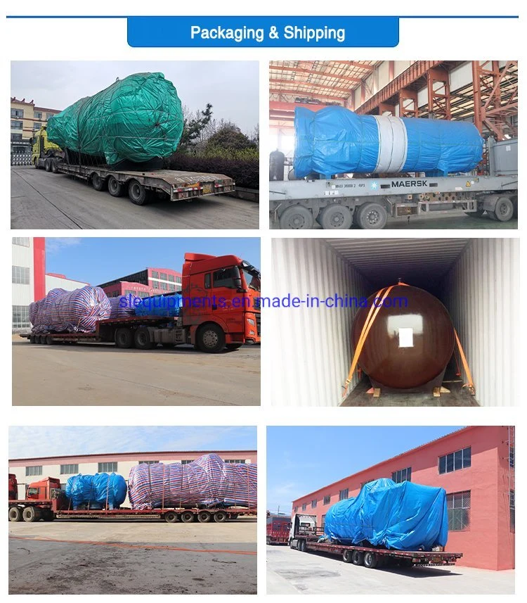 High Temperature Pressure Vessels PTFE Tanks Horizontal PTFE Lined Vessels