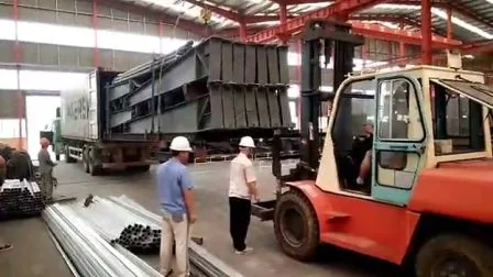 Bâtiment préfabriqué d'atelier d'usine de structure modulaire en acier léger